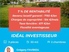 Vente Appartement 3 piècesNantes