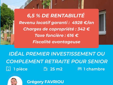 Vente appartement 1 pièce Nantes 44
