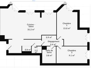 Vente appartement 3 pièces