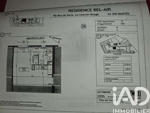Vente appartement 2 pièces