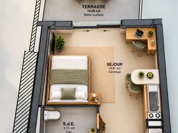 Vente Appartement T1Nantes