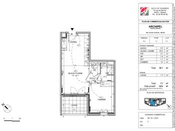 Vente appartement 2 pièces Nantes 44