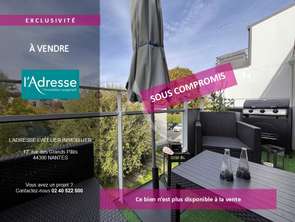 Vente Appartement 3 piècesNantes Beaujoire - Saint-Joseph