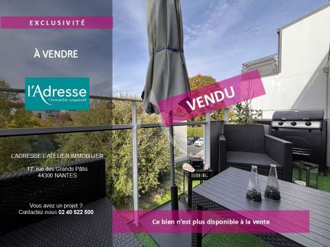 Vente appartement 3 pièces Nantes Beaujoire - Saint-Joseph 44