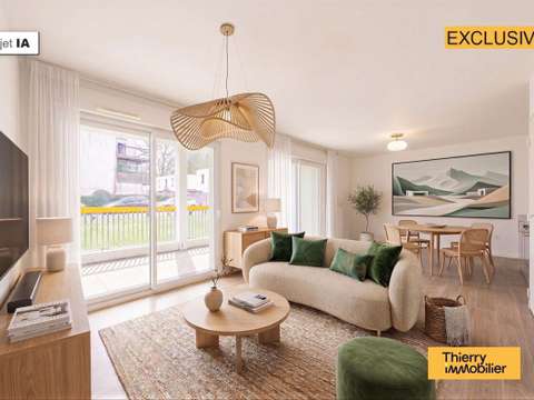 Vente appartement 3 pièces Nantes Beaujoire - Saint-Joseph 44