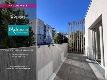 Vente appartement 3 pièces Nantes Beaujoire - Saint-Joseph 44