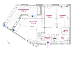 Vente appartement 3 pièces