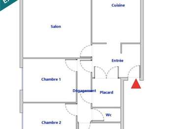 Vente Appartement 3 piècesNantes Bellevue
