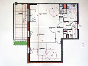 Vente Appartement 3 piècesNantes Bottière - Chénaie