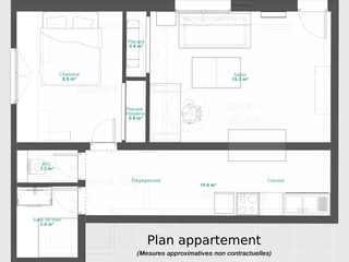 Vente appartement 2 pièces