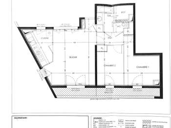 Vente Appartement 3 piècesNantes Gare Sud - Malakoff