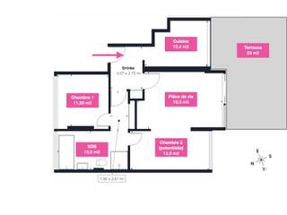 Vente appartement 3 pièces