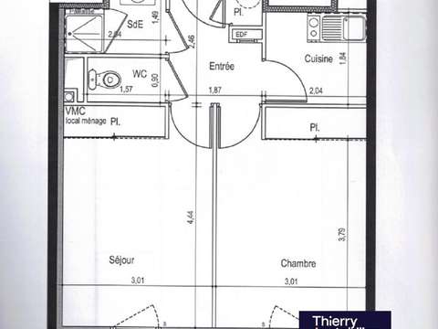 Vente appartement 2 pièces