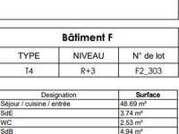 Vente appartement 4 pièces