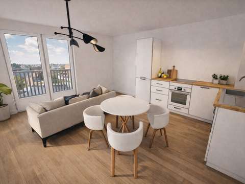 Vente appartement 3 pièces Nantes Procé - Monselet 44