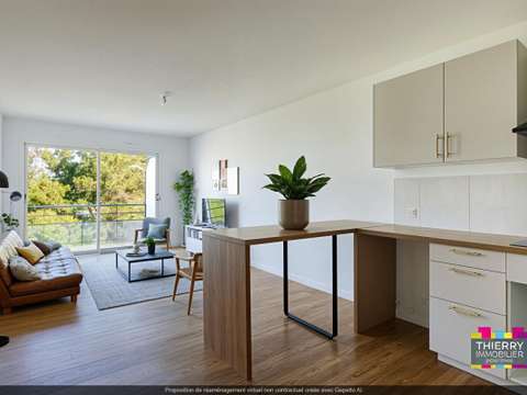 Vente appartement 2 pièces Nantes Rond-Point De Rennes 44