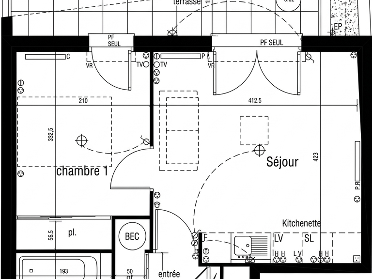 Vente appartement 2 pièces