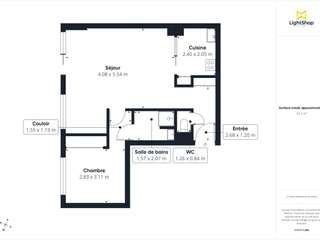 Vente appartement 2 pièces
