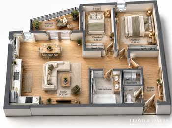 Vente Appartement 3 piècesNantes Tortière