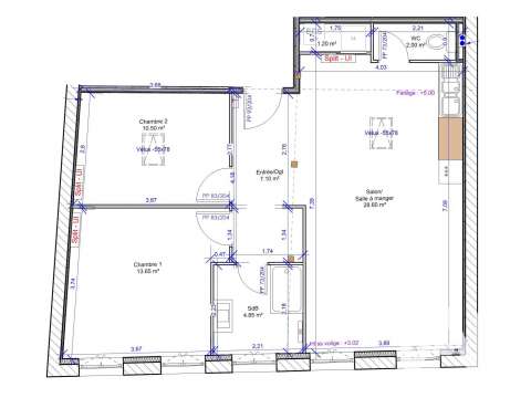 Vente appartement 3 pièces