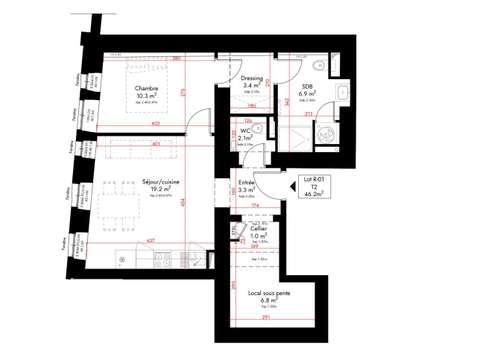 Vente appartement 2 pièces