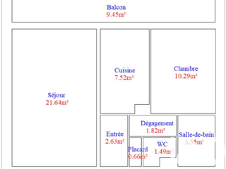 Vente appartement 2 pièces Vente appartement 2 pièces