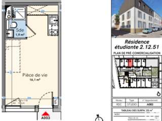 Vente appartement 1 pièce Vente appartement 1 pièce
