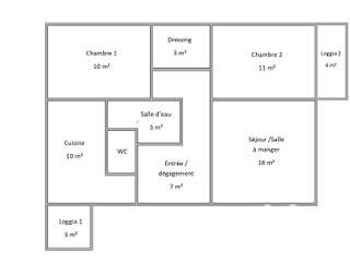 Vente appartement 3 pièces Vente appartement 3 pièces