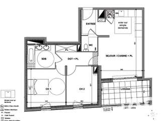 Vente appartement 3 pièces