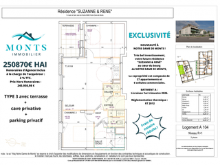 Vente appartement 3 pièces