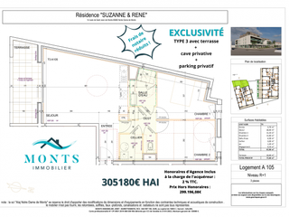 Vente appartement 3 pièces