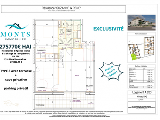 Vente appartement 3 pièces