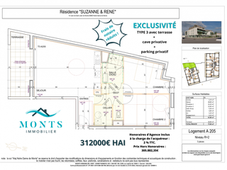 Vente appartement 3 pièces
