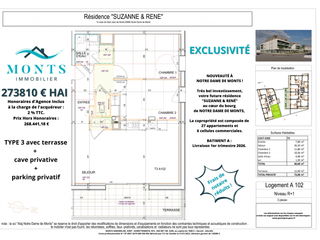 Vente appartement 3 pièces
