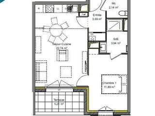 Vente appartement 2 pièces