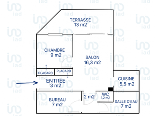 Vente appartement 2 pièces