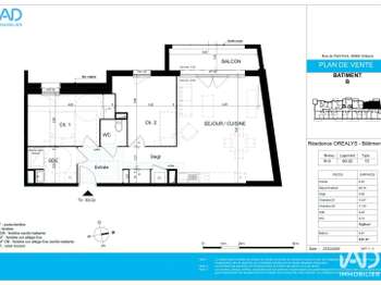 Vente Appartement 3 piècesOrléans