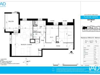 Vente Appartement 3 piècesOrléans