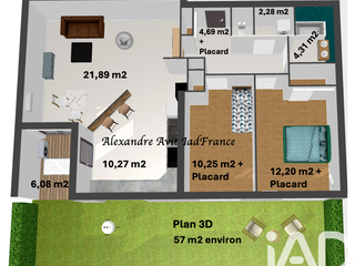 Vente appartement 3 pièces