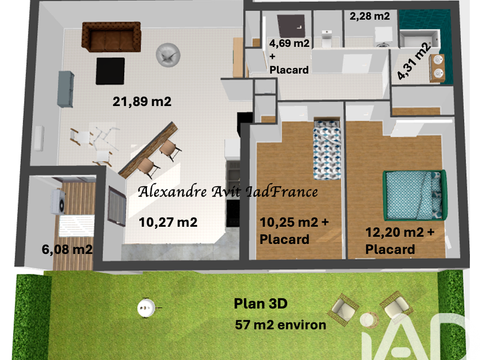Vente appartement 3 pièces