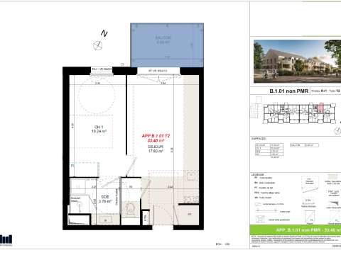 Vente appartement 2 pièces Ouistreham 14