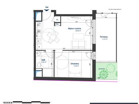 Vente appartement 2 pièces
