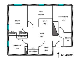 Vente appartement 3 pièces