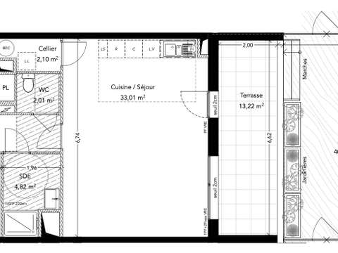 Vente appartement 3 pièces