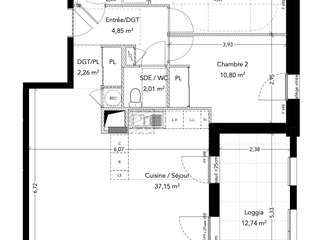 Vente appartement 3 pièces
