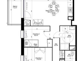 Vente appartement 3 pièces