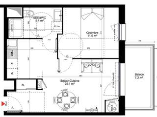 Vente appartement 3 pièces