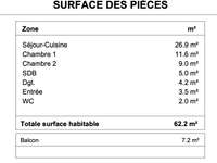 Vente appartement 3 pièces