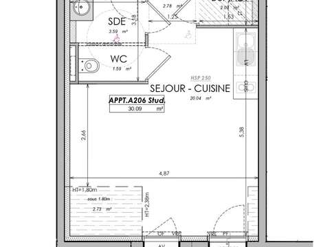 Vente appartement 1 pièce