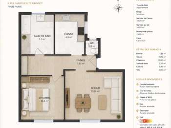 Vente Appartement 2 piècesParis 11e